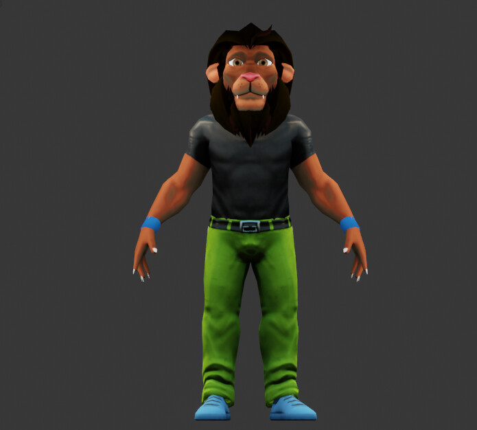 Lion model for a client nft project