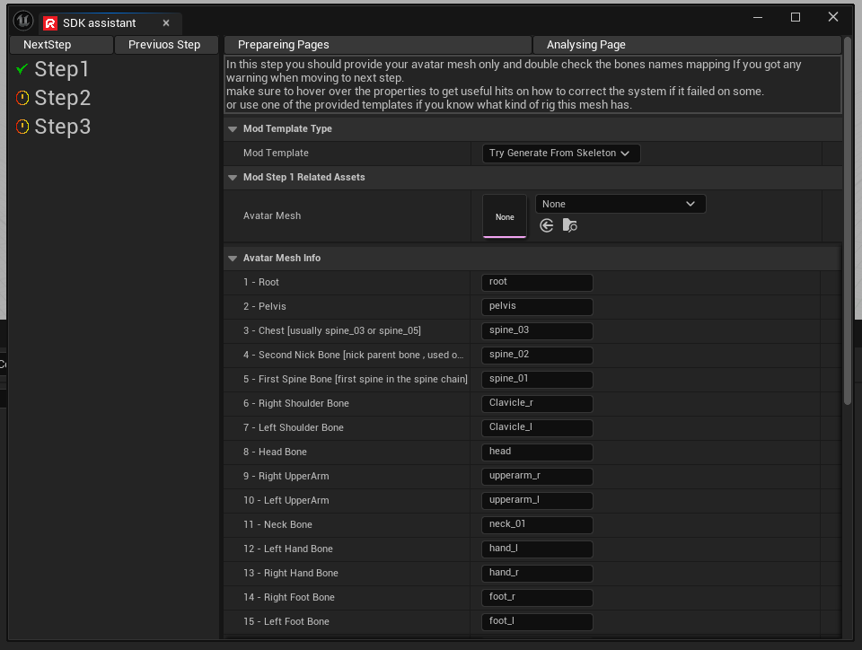 Riff XR SDK - Bone Mapping Step